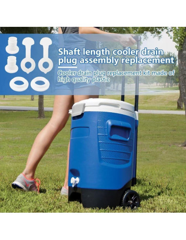 2 Tapones de Drenaje para Enfriadores Coleman y Rubbermaid