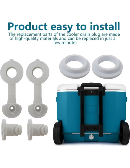 2 Tapones de Drenaje para Enfriadores Coleman y Rubbermaid