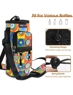 Bolsa Portabotellas ARTSO Neopreno 32oz con Bolsillo 2