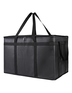 Bolsa de Entrega Aislada Bodaon XXXL Negra para Comida