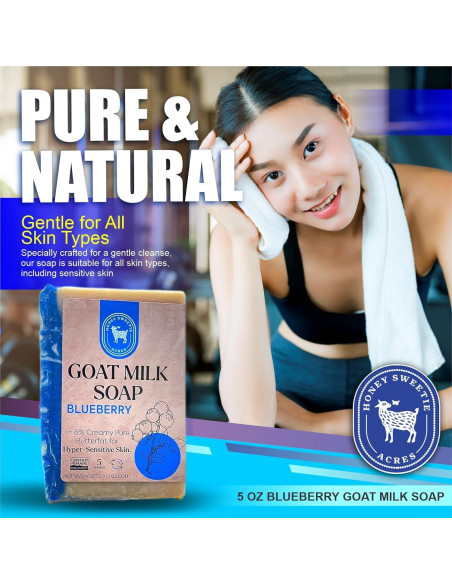 Jabón de Leche de Cabra Arándano Honey Sweetie Acres 141 g