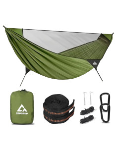 Hamaca de Camping CROSSHIP con Red Antimosquitos para 2 Personas