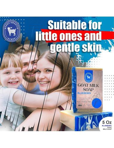 Jabón de Leche de Cabra Arándano Honey Sweetie Acres 141 g