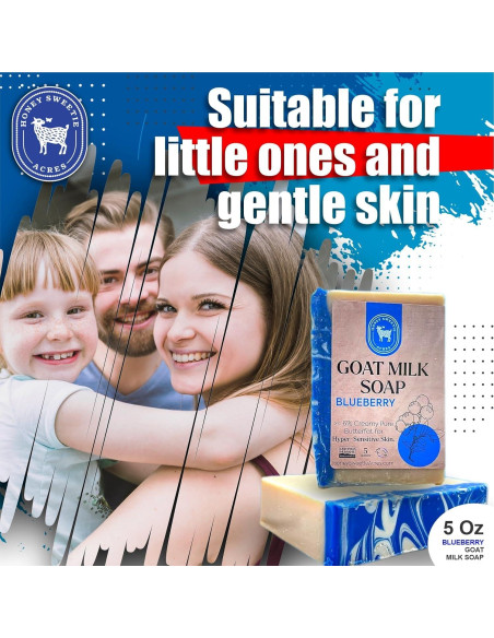 Jabón de Leche de Cabra Arándano Honey Sweetie Acres 141 g