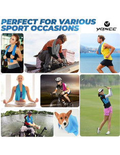 Toallas Enfriadoras YQXCC 6 Piezas Microfibra 119x30cm 2