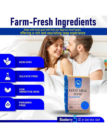 Jabón de Leche de Cabra Arándano Honey Sweetie Acres 141 g