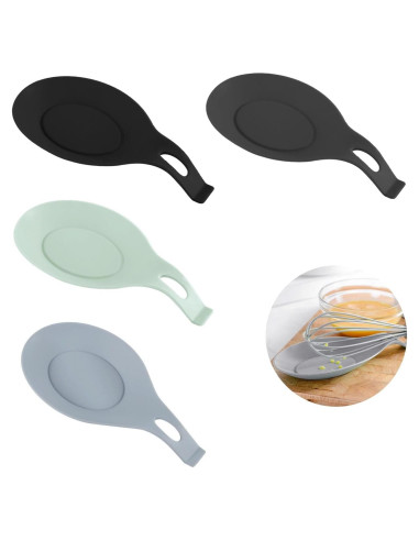 4 Soportes de Silicona para Cucharas EMVANV - Resistente al Calor