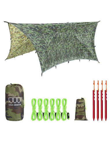 Toldo Impermeable Gold Armour 5,000 mm para Camping Camo