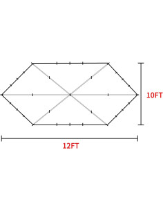 Toldo Impermeable Gold Armour 5,000 mm para Camping Camo 2