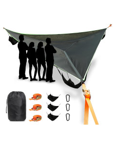 Hamaca Triangular de Camping ISTATSO 1100 lbs para 3-6 Personas