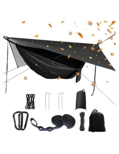 Juego de Hamaca de Camping YCD Portátil con Toldo y Red Mosquito