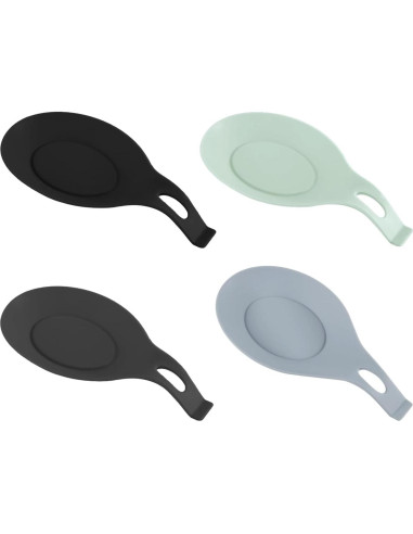 4 Soportes de Silicona para Cucharas EMVANV - Resistente al Calor