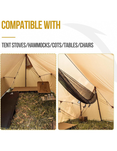 Carpa Caliente OneTigris ROCDOMUS 340x240 cm Impermeable