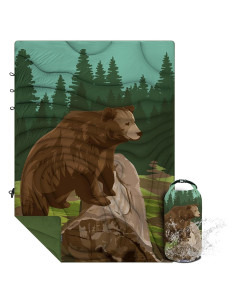 Manta de Camping KawaGebo Kamp Puffy 198x142 cm Verde Trigo