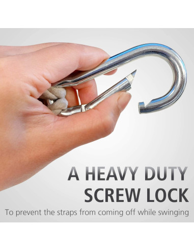 Cintas de Árbol para Hamaca INNO STAGE 5m - 2 Paquete con Ganchos