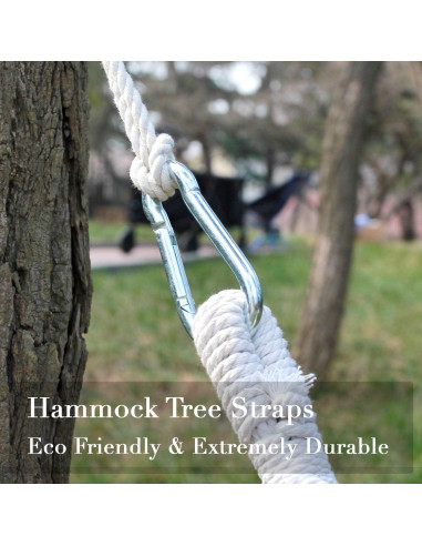 Cintas de Árbol para Hamaca INNO STAGE 5m - 2 Paquete con Ganchos