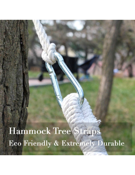 Cintas de Árbol para Hamaca INNO STAGE 5m - 2 Paquete con Ganchos