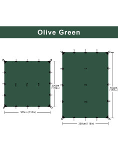 Lona Impermeable KALINCO 3x4.5m para Camping y Senderismo 2
