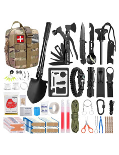 Kit de Supervivencia LUXMOM 142 Piezas con Primeros Auxilios