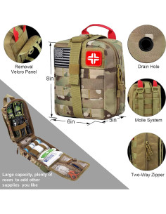 Kit de Supervivencia LUXMOM 142 Piezas con Primeros Auxilios 2