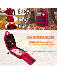 Kit de Primeros Auxilios 278 PCS Dlmd para Coche y Hogar 2