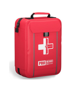 Kit de Primeros Auxilios Homestock+ Grande con Compartimentos Etiquetados