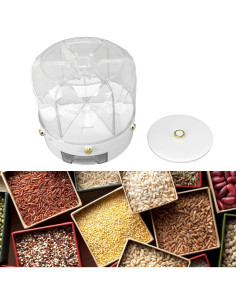 Dispensador de Granos Rotativo Natudeco 6 Rejillas 1.79 kg 2