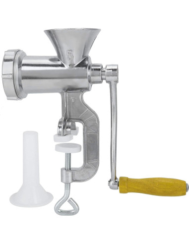 Picadora de Carne Manual TOPINCN de Aluminio con Tubo para Salchichas