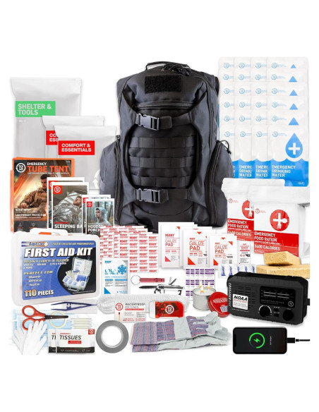 Kit de Supervivencia de Emergencia Deluxe 72 HRS - 2 Personas