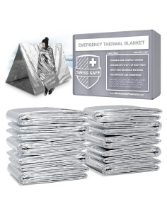 Mantas Térmicas de Emergencia Swiss Safe - Paquete de 75 Unidades