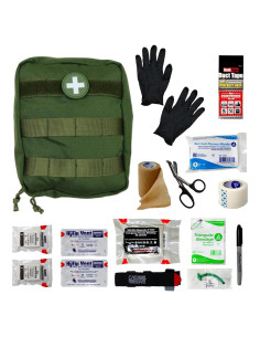 Kit de Primeros Auxilios IFAK HMZ Medical con Torniquete CAT Verde