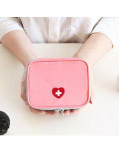 Kit de Primeros Auxilios Mini Rosa Htppzjr para Viaje 14.9x13.6cm 2