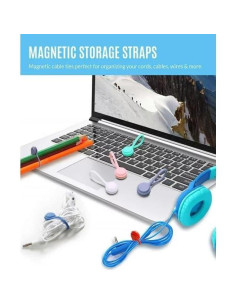 5 Piezas Correa Magnética Sndperiexam Organizador de Cables 2