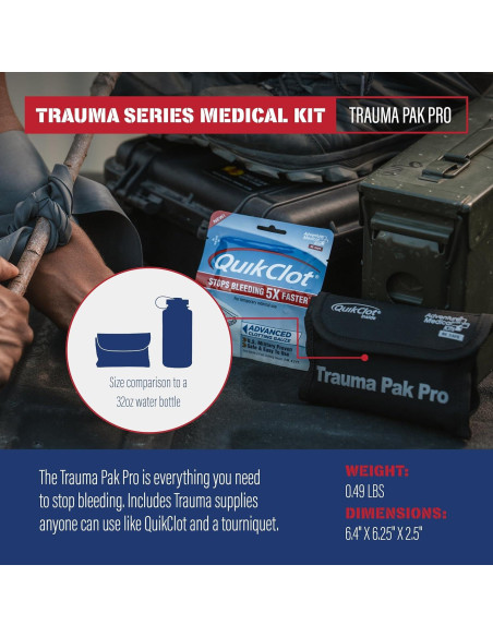 Kit de Trauma Adventure Medical Kits Pro con QuikClot y Torniquete
