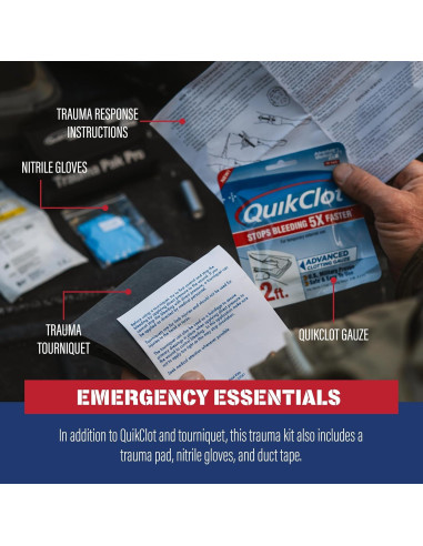 Kit de Trauma Adventure Medical Kits Pro con QuikClot y Torniquete