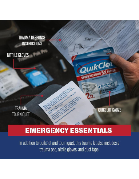 Kit de Trauma Adventure Medical Kits Pro con QuikClot y Torniquete