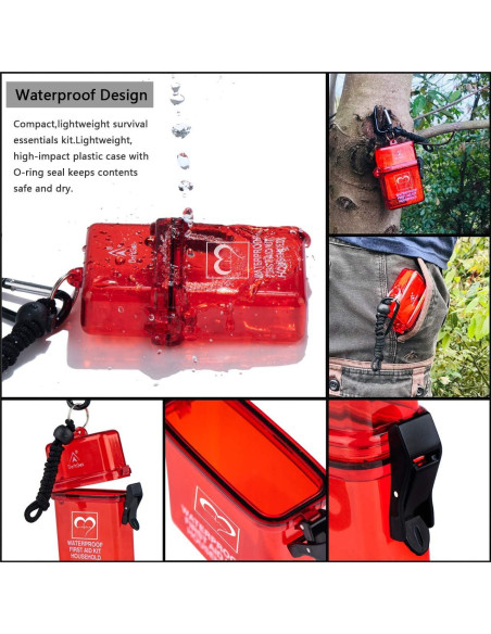 Kit de Primeros Auxilios Impermeable Deftget 65 Piezas Compacto