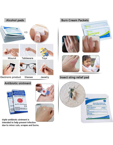 Kit de Primeros Auxilios Impermeable Deftget 65 Piezas Compacto