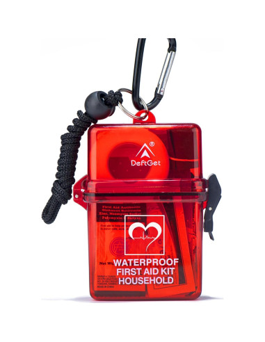 Kit de Primeros Auxilios Impermeable Deftget 65 Piezas Compacto