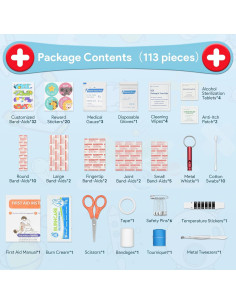 Kit de Primeros Auxilios Compacto KakuKa 113 Piezas Impermeable 2