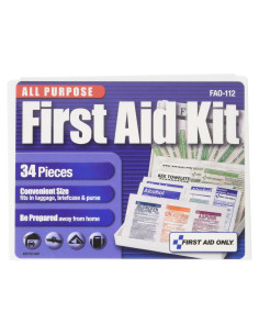 Kit de Primeros Auxilios 34 Piezas FIRST AID ONLY 12x9.5cm