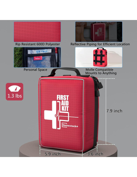 Kit de Primeros Auxilios Homestockplus Mediano con Molle