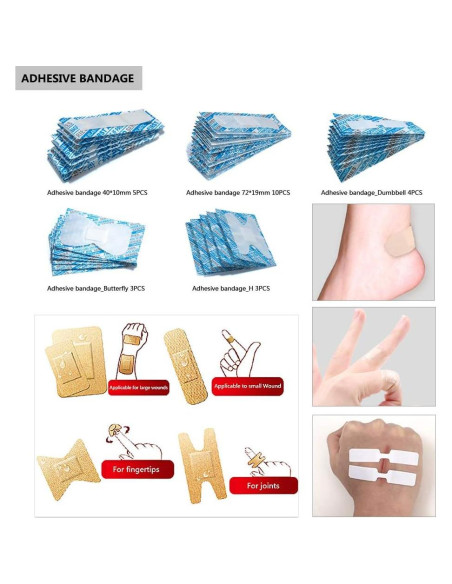 Kit de Primeros Auxilios Impermeable DEFTGET 65 Piezas