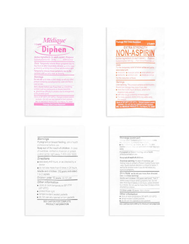 Kit de Primeros Auxilios Compacto MFASCO - 28 Paquetes Medicamentos