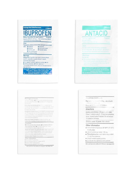 Kit de Primeros Auxilios Compacto MFASCO - 28 Paquetes Medicamentos