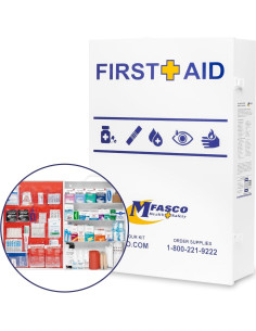 Kit de Primeros Auxilios Metálico MFASCO 4 Estantes 61.5x41.1cm 2