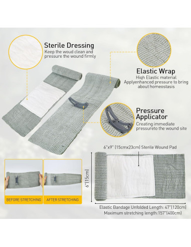 Kit de Primeros Auxilios IFAK Stamen - Compacto y Organizado