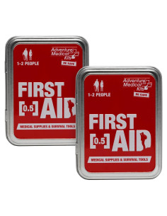 Kit de Primeros Auxilios de Aventura Medical - Lata 0.5 Roja (2 Unidades)