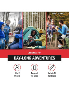 Kit de Primeros Auxilios de Aventura Medical - Lata 0.5 Roja (2 Unidades) 2