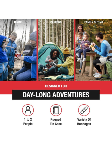 Kit de Primeros Auxilios de Aventura Medical - Lata 0.5 Roja (2 Unidades)